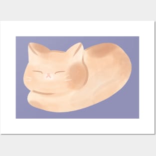 Sleepy Loaf cat Posters and Art